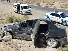 واژگونی مرگبار خودرو در این محور/ آمار جان‌باختگان و مصدومان