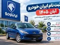 ثبت نام ایران خودرو آبان ۱۴۰۵؛ جدول ظرفیت ۸ خودرو، شانس برنده شدن و زمان تحویل