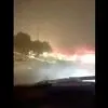  سقوط یک پل عابرپیاده در نجف در اثر طوفان شدید