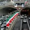 انسداد شبانه هر دو باند تونل توحید به مدت ۵ ساعت