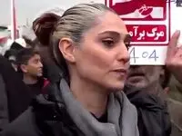 زینب خانم چهره یک راهپیمایی ۲۲ بهمن امسال بود