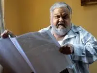 تغییر چهره جدید اکبر عبدی با موهای رنگ شده