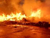 انبار شرکت ‎میهن آتش گرفت