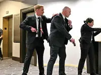  تصاویر دوربین مداربسته از لحظه حمله به مراسم خبرنگاران کاخ سفید