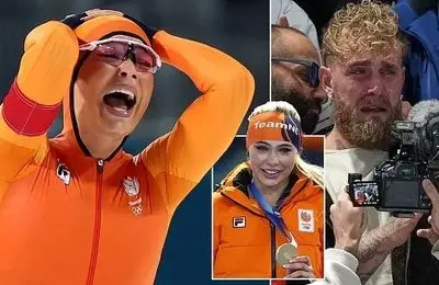 اشک‌های جیک پاول در واکنش به مدال طلای دوست‌دخترش در مسابقات المپیک