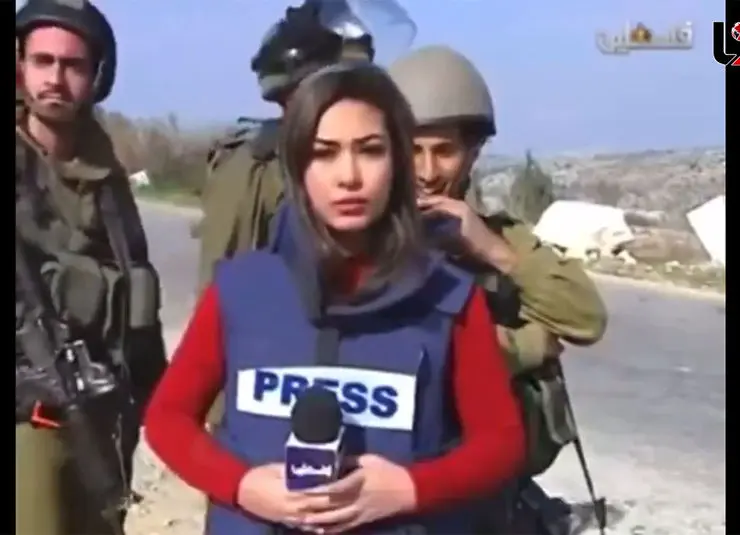 فیلم بی شرمی سربازان اسرائیلی با خبرنگار زن