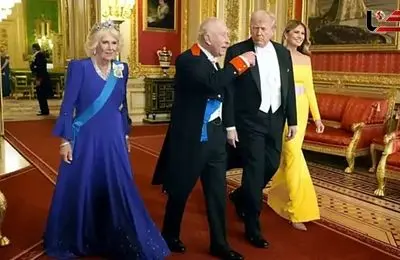 تحقیر ترامپ توسط چارلز سوم در کاخ سفید